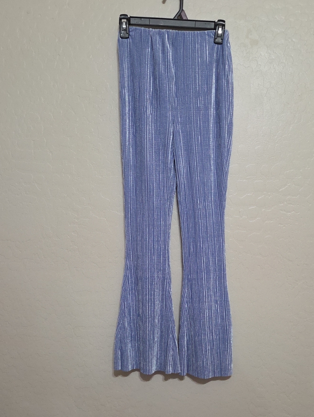 Urban Outfitters Periwinkle Ribbed Velvet Flare Pants